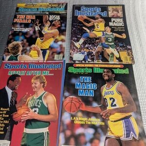 Vintage Sports Illustrated Magazines Larry Bird Lot